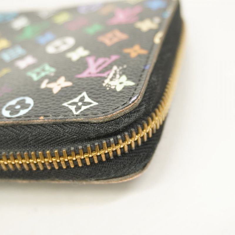 Louis Vuitton Long Wallet Monogram Multicolor Zippy Wallet M60243 Noir Black
