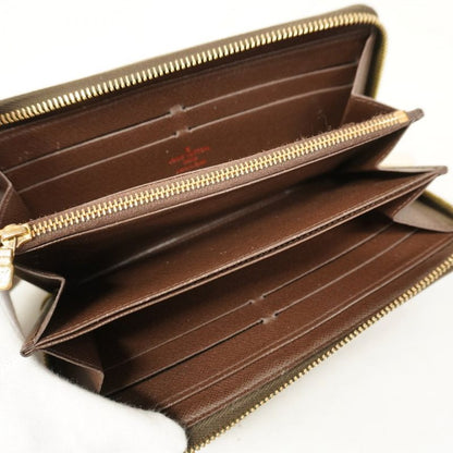Louis Vuitton Long Wallet Damier Zippy Wallet N60015 Ebene Men's Women's Unisex