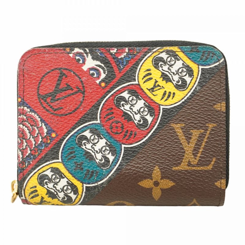 Louis Vuitton Coin Case Monogram Zippy Coin Purse M67250 Brown Kansai Yamamoto