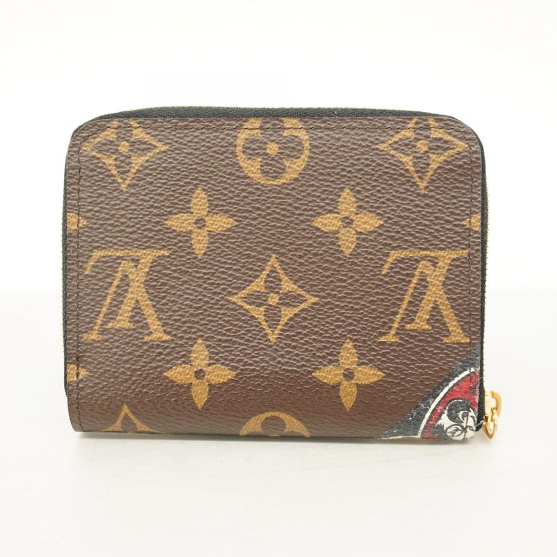 Louis Vuitton Coin Case Monogram Zippy Coin Purse M67250 Brown Kansai Yamamoto