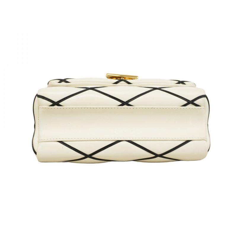 Louis Vuitton Handbag Maltage Go-14mm (0.55in) M22890 White Black 2way Bag