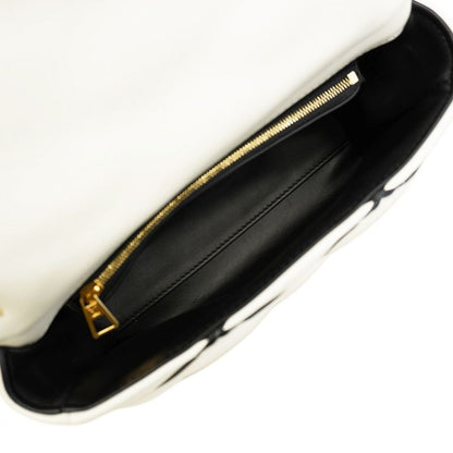 Louis Vuitton Handbag Maltage Go-14mm (0.55in) M22890 White Black 2way Bag