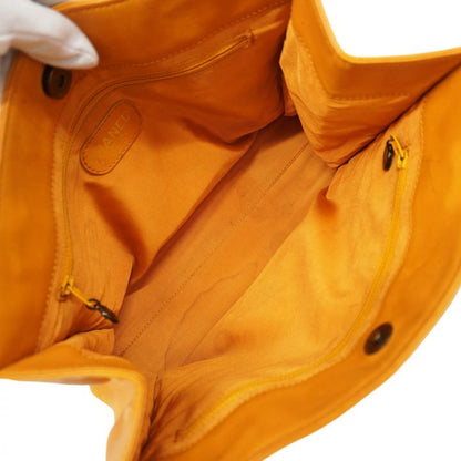 Chanel Tote Bag Lambskin Orange Gold Hardware Women's