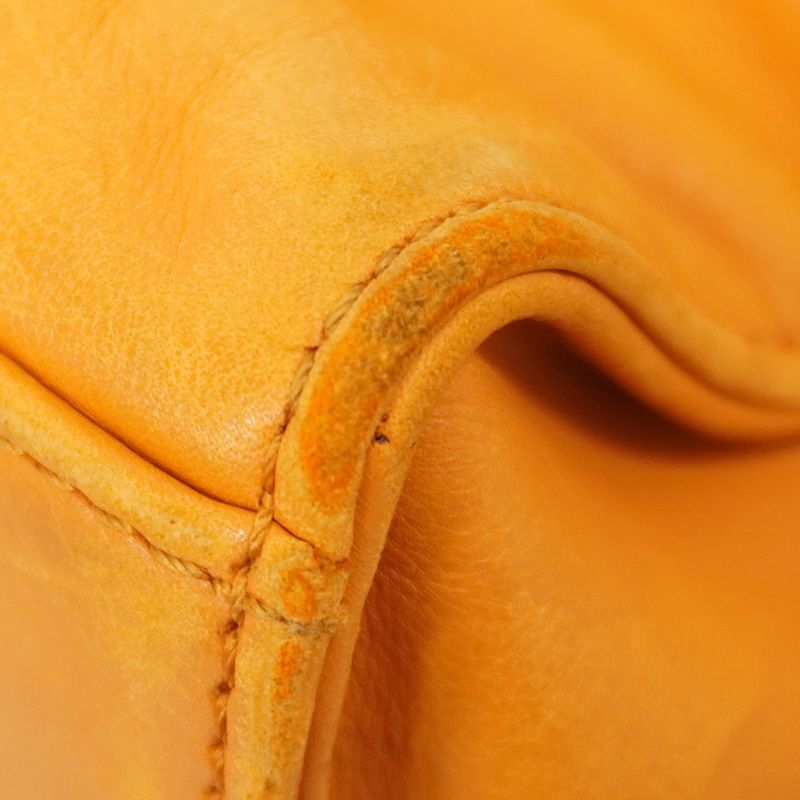 Chanel Tote Bag Lambskin Orange Gold Hardware Women's