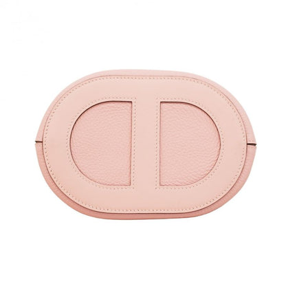 Hermes Handbag in the Loop 18 Taurillon Clemence Swift Rose Sakura Silver