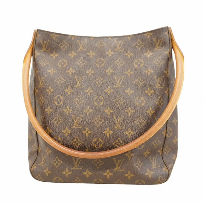 Louis Vuitton Shoulder Bag Monogram Looping GM M51145 Brown Ladies