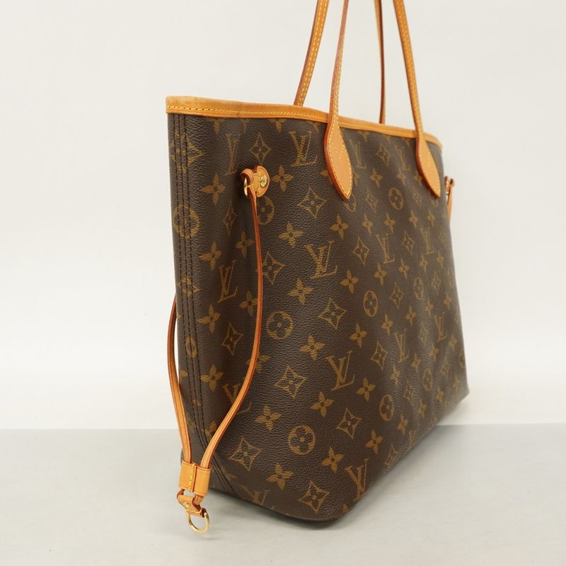 Louis Vuitton Tote Bag Monogram Neverfull MM M40156 Brown Ladies