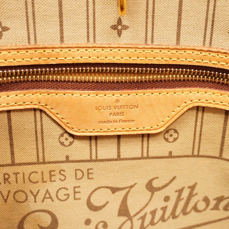 Louis Vuitton Tote Bag Monogram Neverfull MM M40156 Brown Ladies