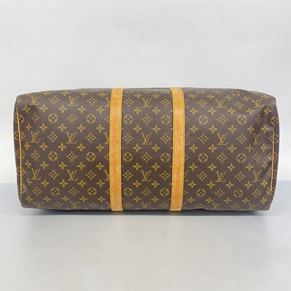 Louis Vuitton Boston Bag Monogram Keepall 55 M41424 Brown Men Women Unisex