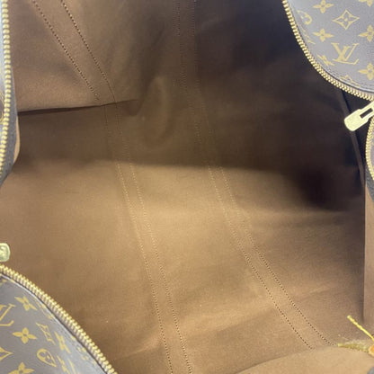 Louis Vuitton Boston Bag Monogram Keepall 55 M41424 Brown Men Women Unisex