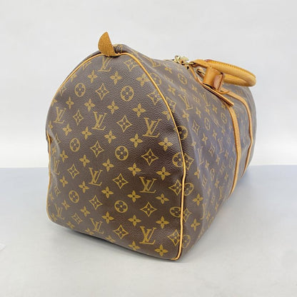Louis Vuitton Boston Bag Monogram Keepall 55 M41424 Brown Men Women Unisex