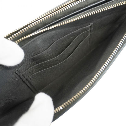 Chanel Shoulder Wallet CC Filigree Caviar Skin Black Gold Hardware Women's