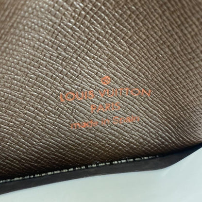 Louis Vuitton Card Case Damier Porte 2 Cult Vertical N60533 Ebene Men's Women's