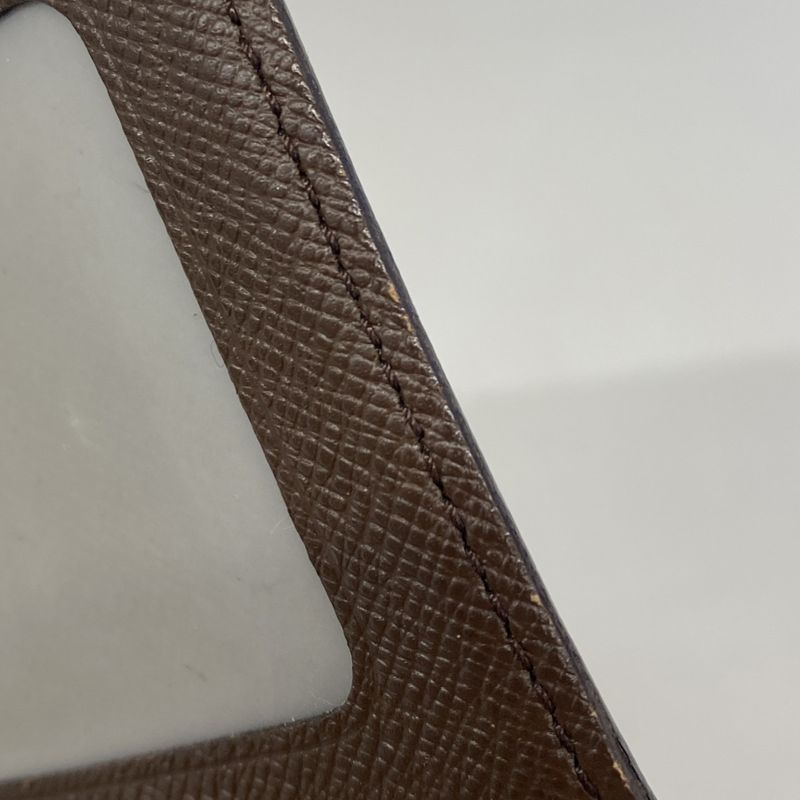 Louis Vuitton Card Case Damier Porte 2 Cult Vertical N60533 Ebene Men's Women's