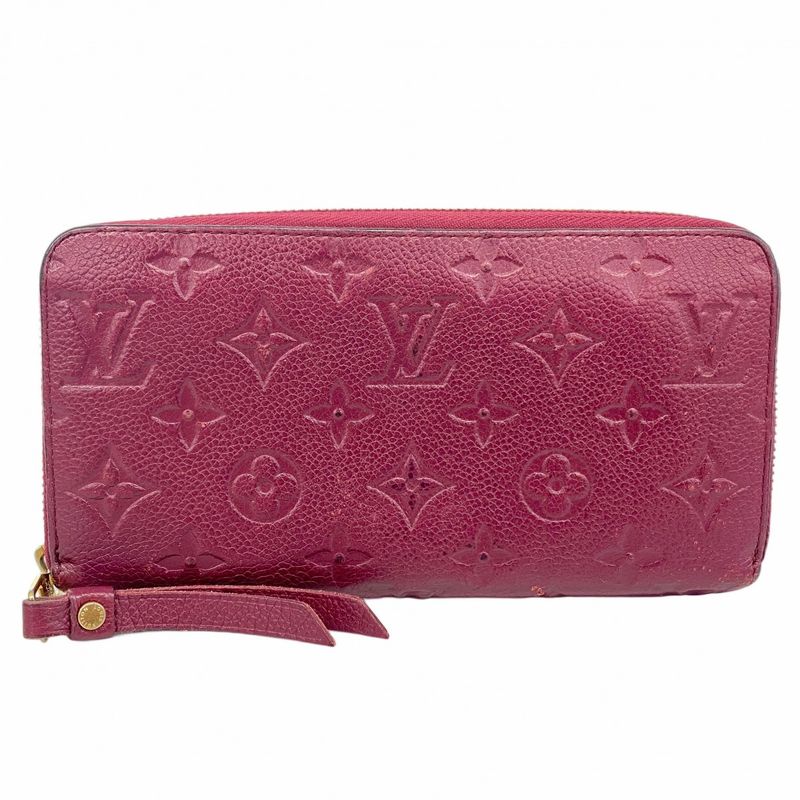 Louis Vuitton Long Wallet Monogram ・empreinte Zippy Wallet M62214 Leather