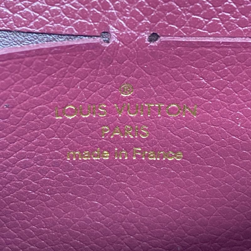 Louis Vuitton Long Wallet Monogram ・empreinte Zippy Wallet M62214 Leather
