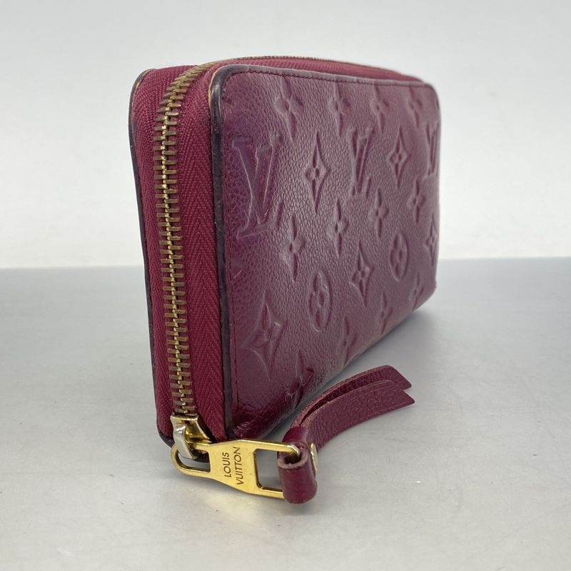 Louis Vuitton Long Wallet Monogram ・empreinte Zippy Wallet M62214 Leather