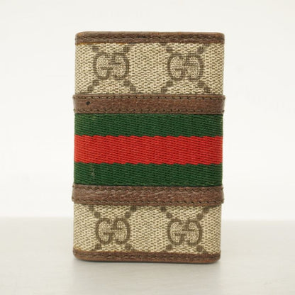 Gucci Key Case Ophidia 603732 PVC Brown Ladies