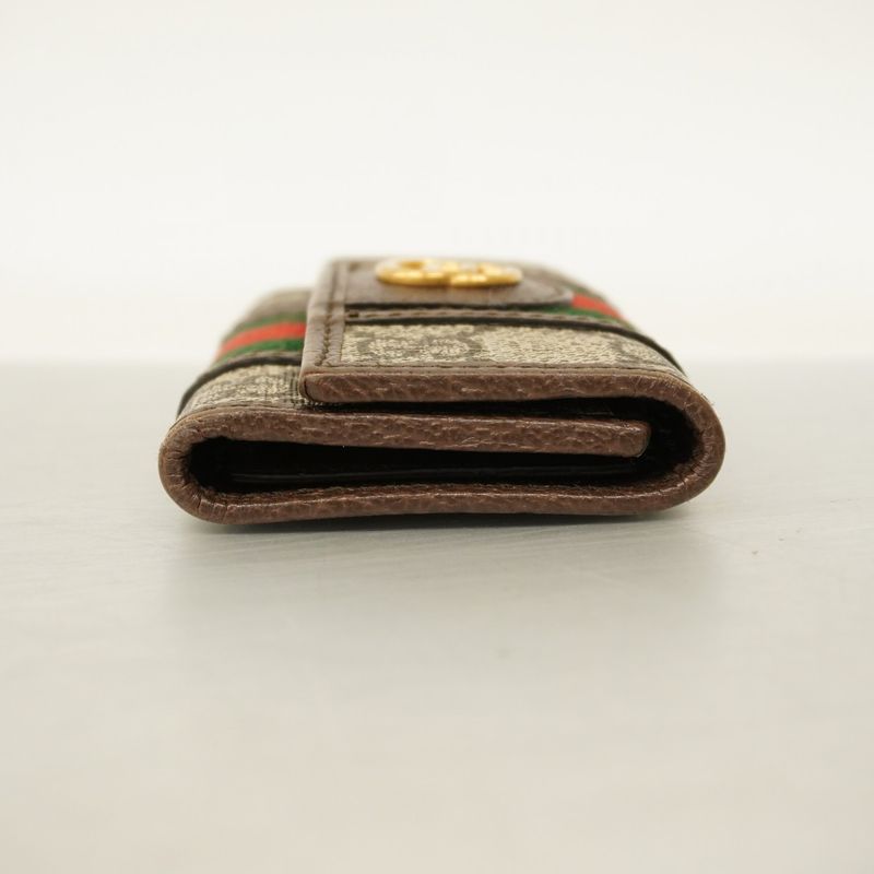 Gucci Key Case Ophidia 603732 PVC Brown Ladies