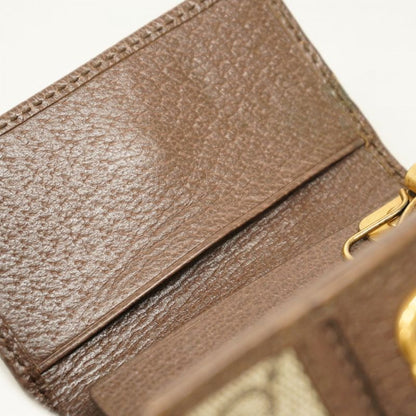 Gucci Key Case Ophidia 603732 PVC Brown Ladies