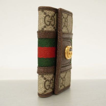 Gucci Key Case Ophidia 603732 PVC Brown Ladies
