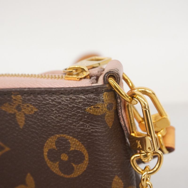 Louis Vuitton Handbag Monogram Pallas Clutch M44037 Brown Rose Poudre 2way Bag