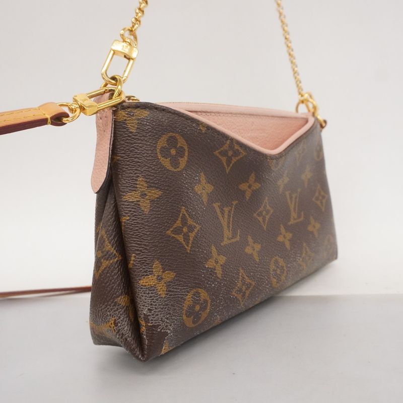 Louis Vuitton Handbag Monogram Pallas Clutch M44037 Brown Rose Poudre 2way Bag