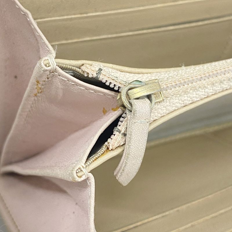 Chanel Long Wallet Matelasse Leather Beige Gold Hardware Women's