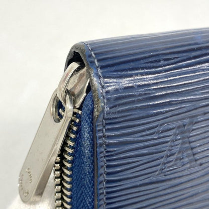 Louis Vuitton Long Wallet Epi Zippy Wallet M61873 Andigo Blue Ladies