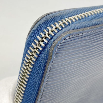 Louis Vuitton Long Wallet Epi Zippy Wallet M61873 Andigo Blue Ladies