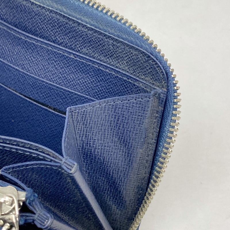 Louis Vuitton Long Wallet Epi Zippy Wallet M61873 Andigo Blue Ladies