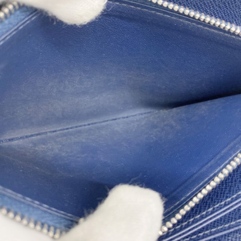 Louis Vuitton Long Wallet Epi Zippy Wallet M61873 Andigo Blue Ladies