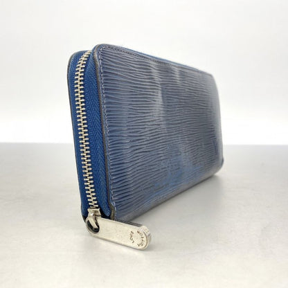 Louis Vuitton Long Wallet Epi Zippy Wallet M61873 Andigo Blue Ladies