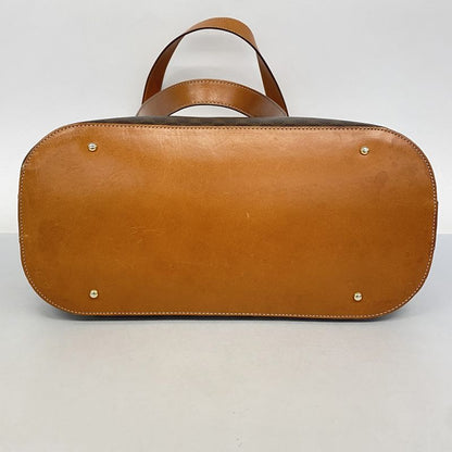 Celine Tote Bag Macadam PVC Brown Gold Hardware Women's