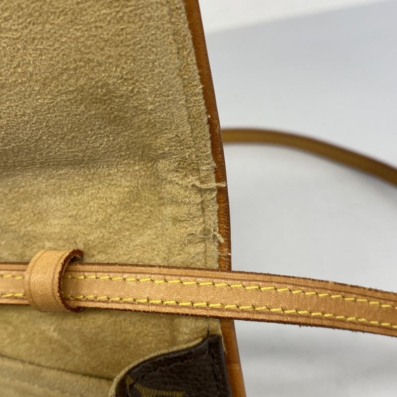 Louis Vuitton Shoulder Bag Monogram Pochette Twin GM M51852 Brown Ladies