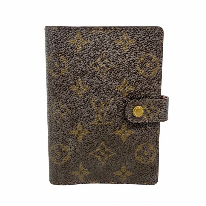 Louis Vuitton Notebook Cabas Monogram Agenda PM R20005 Brown Men Women Unisex