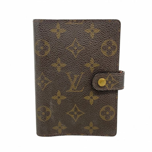 Louis Vuitton Notebook Cabas Monogram Agenda PM R20005 Brown Men Women Unisex