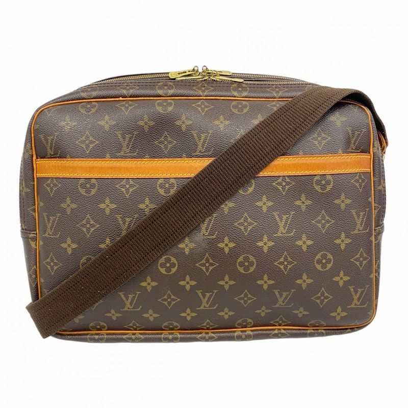 Louis Vuitton Shoulder Bag Monogram Reporter GM M45252 Brown Women's
