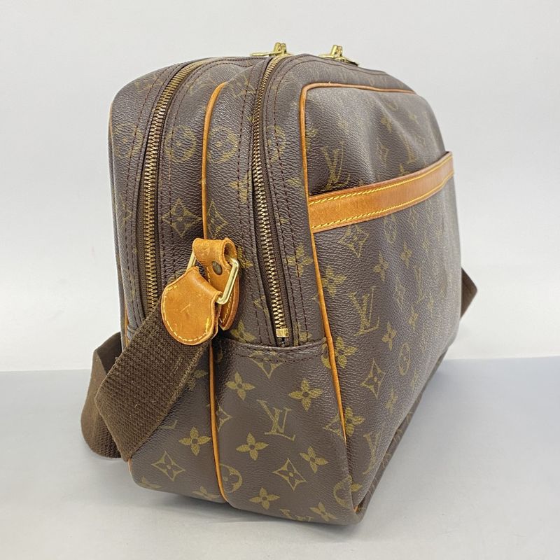 Louis Vuitton Shoulder Bag Monogram Reporter GM M45252 Brown Women's