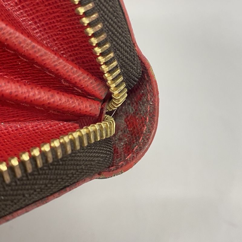 Louis Vuitton Long Wallet Damier Studded Zippy Wallet N60122 Ebene Threes Ladies