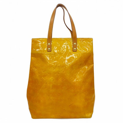 Louis Vuitton Tote Bag Vernis Lead MM M91141 Beige Ladies