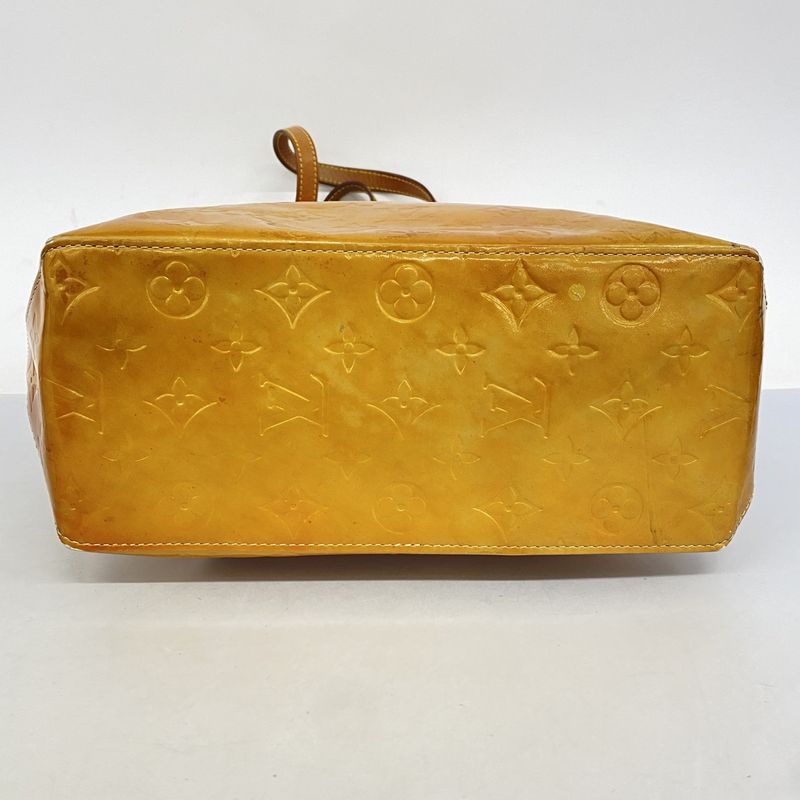 Louis Vuitton Tote Bag Vernis Lead MM M91141 Beige Ladies