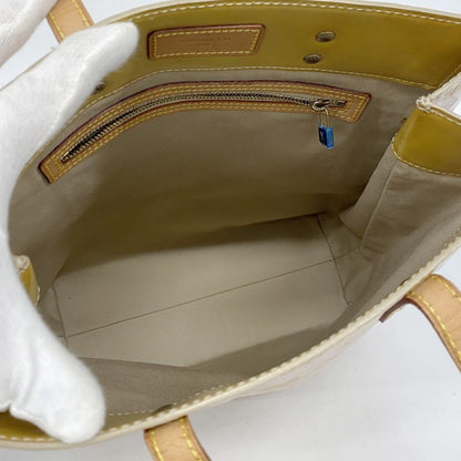 Louis Vuitton Tote Bag Vernis Lead MM M91141 Beige Ladies