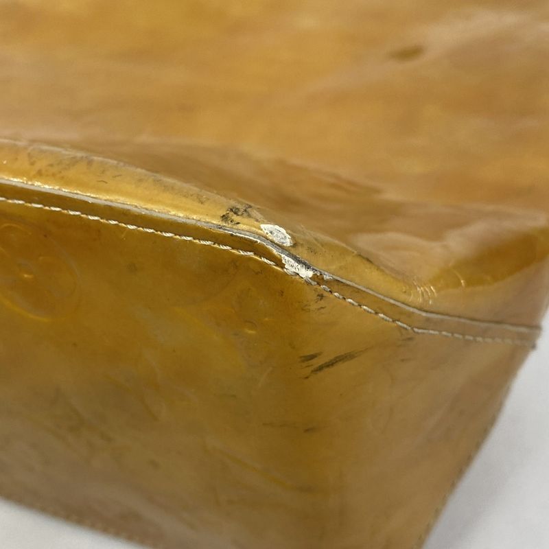 Louis Vuitton Tote Bag Vernis Lead MM M91141 Beige Ladies