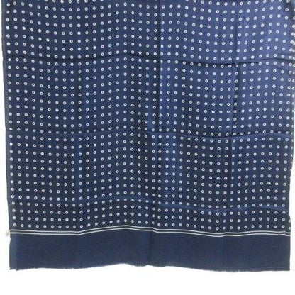 Yves Saint Laurent Yves Saint Laurent Foulards Silk Shawl Dot Polka Dot Navy