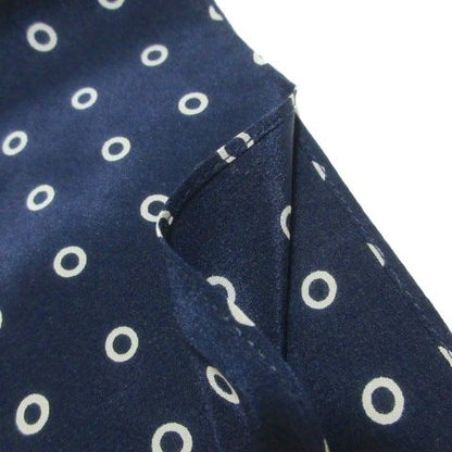 Yves Saint Laurent Yves Saint Laurent Foulards Silk Shawl Dot Polka Dot Navy
