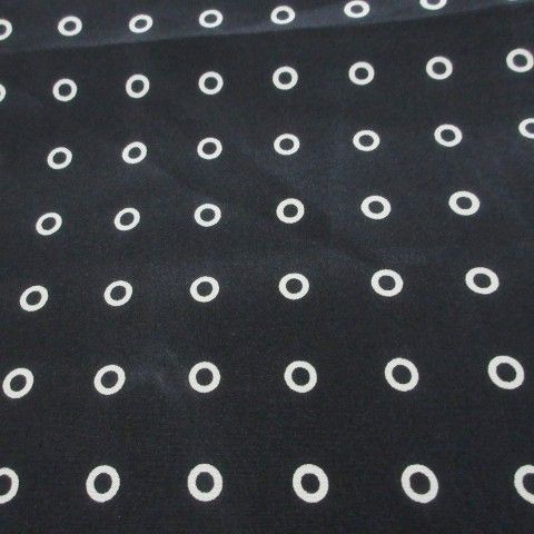 Yves Saint Laurent Yves Saint Laurent Foulards Silk Shawl Dot Polka Dot Black