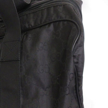Gucci Boston Bag Nylon GG Pattern 112270 213317 Black Bag Aa