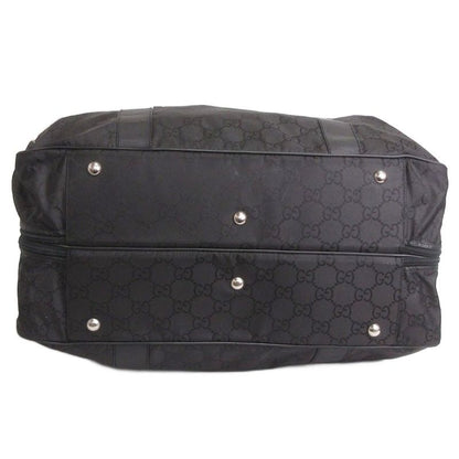 Gucci Boston Bag Nylon GG Pattern 112270 213317 Black Bag Aa