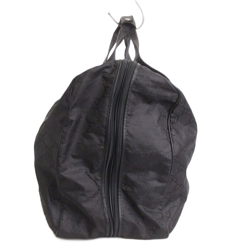 Gucci Boston Bag Nylon GG Pattern 112270 213317 Black Bag Aa